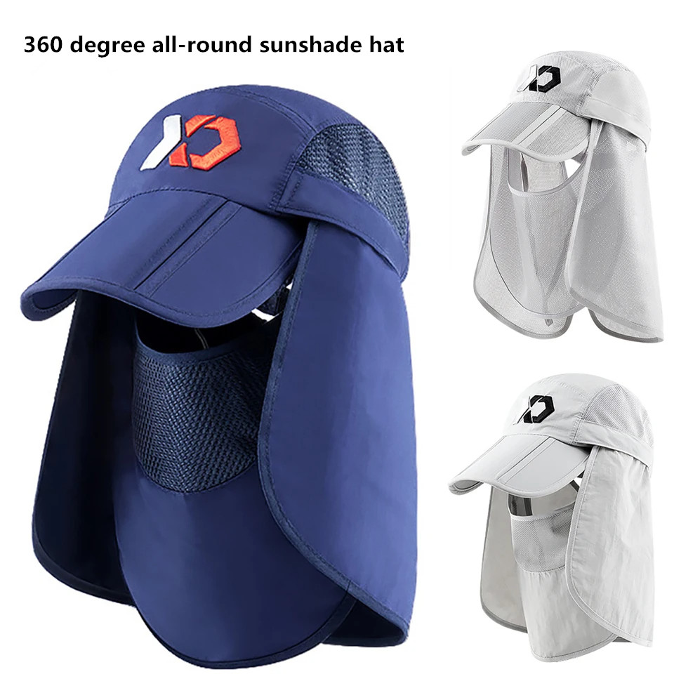 Fishing Mask Sun Protection - قبعة شمسية لحماية الرقبة، قبعة شمسية